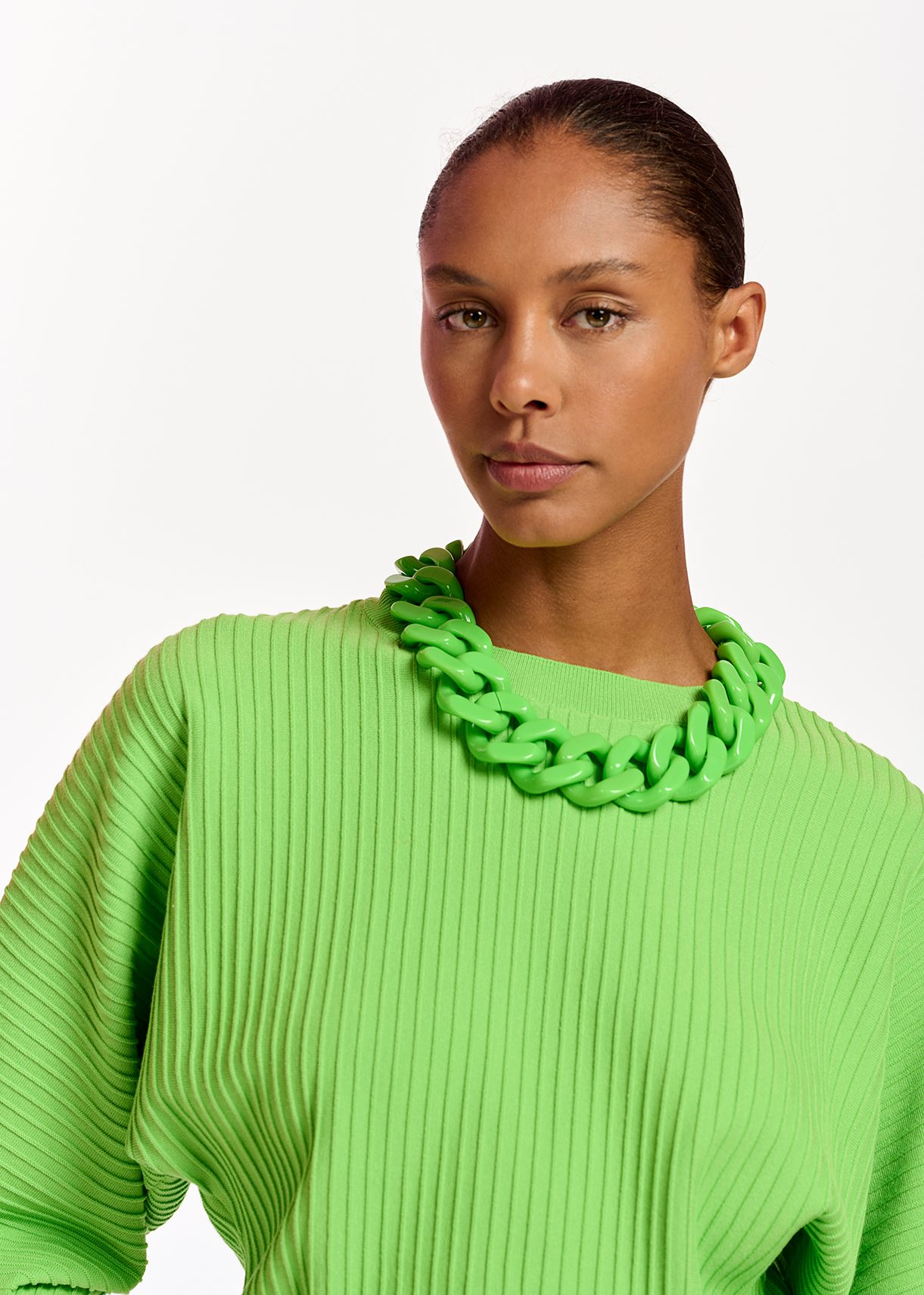 Turtleneck sweater 2024 with necklace