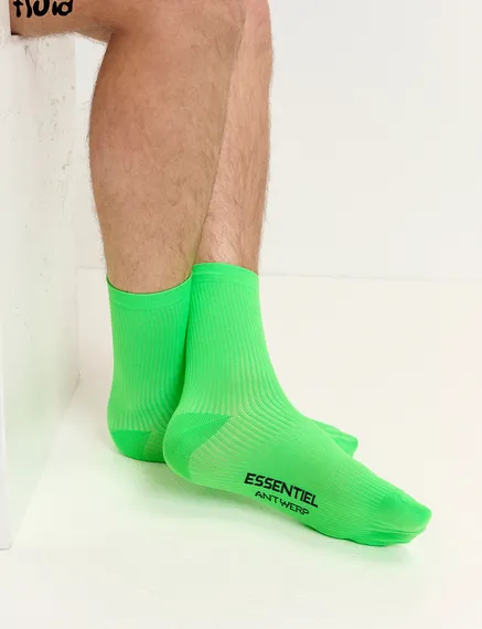 Neon green socks - Size 43-45