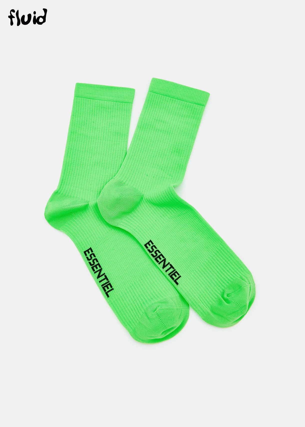 Chaussettes vert fluo - pointure 43-45