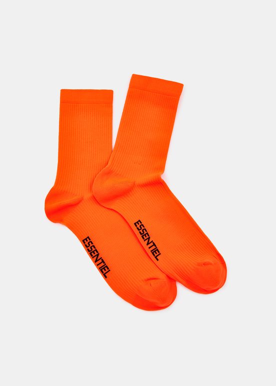 Chaussettes orange fluo