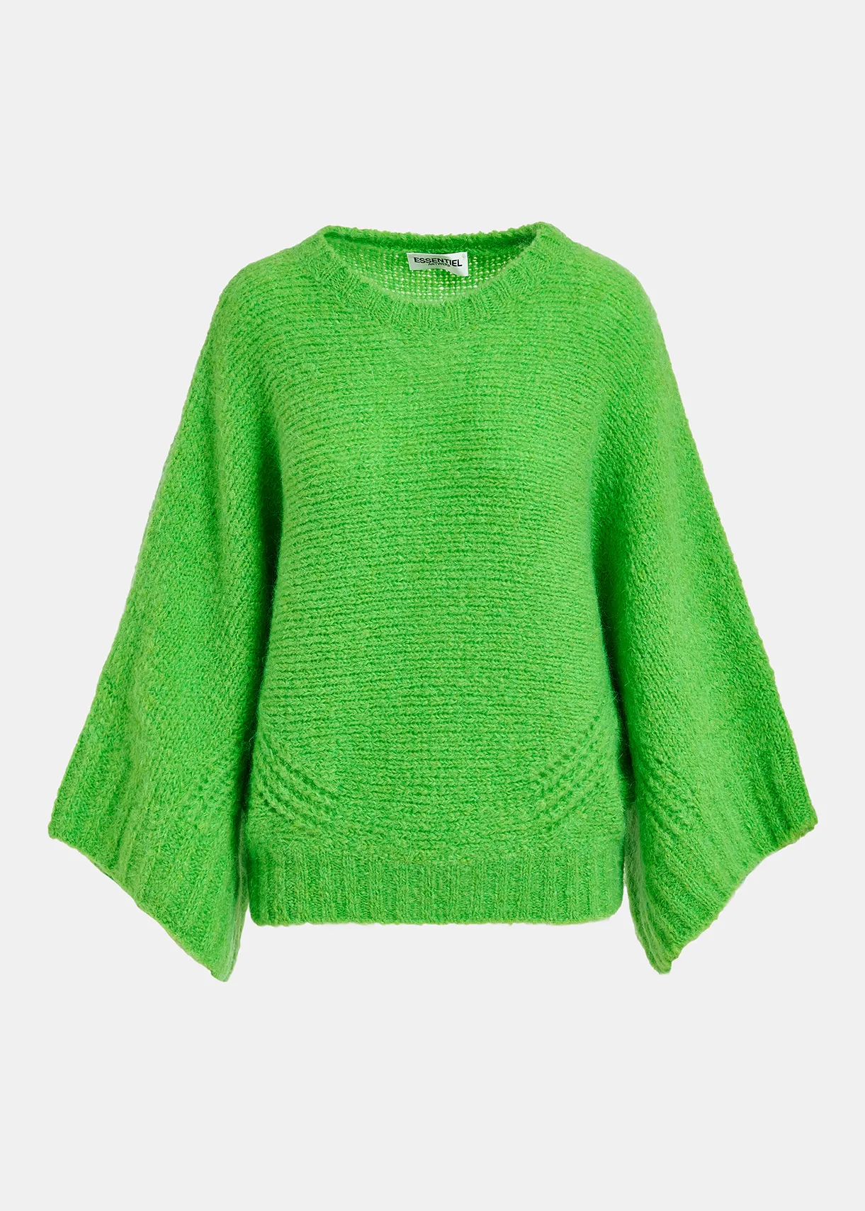 Pull vert anglais tricot à capuche Homme