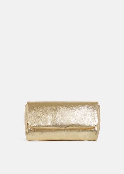 Goldene Metallic-Pouch