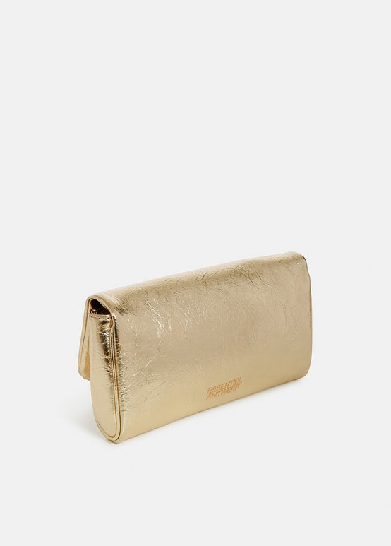 Gold metallic pouch