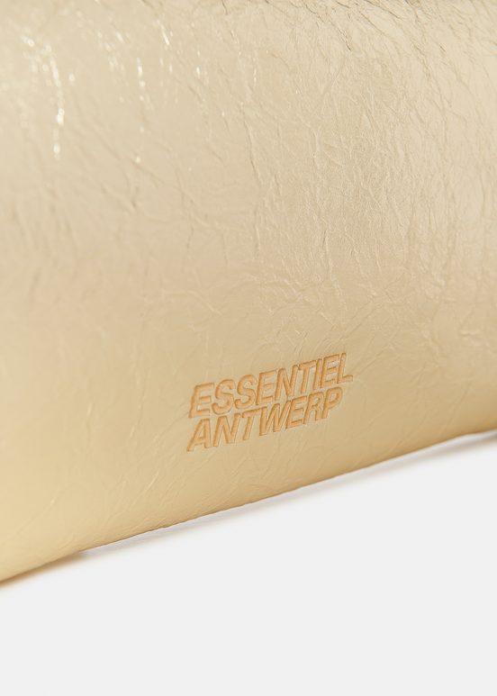 Gold metallic pouch