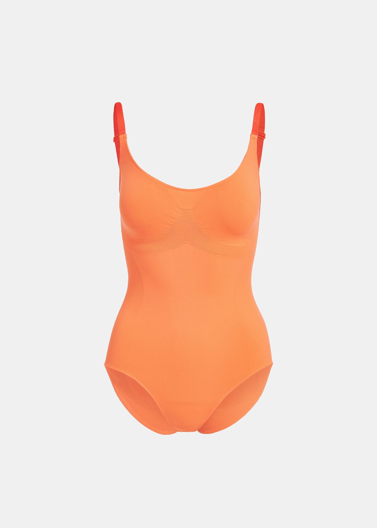 Orange sculpting bodysuit