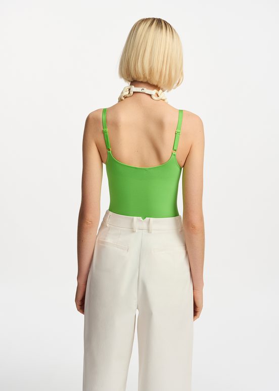 Green sculpting bodysuit