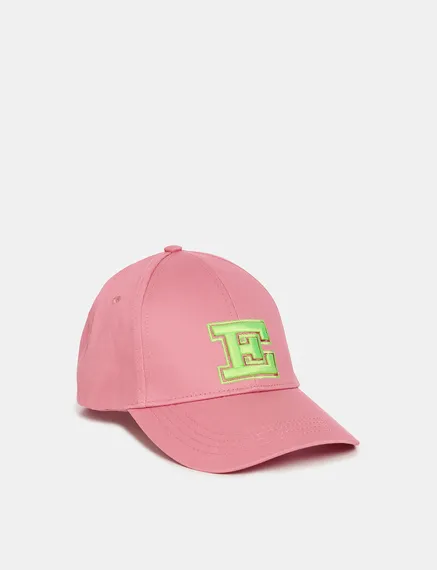 Pink embroidered baseball cap