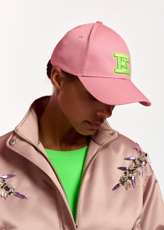 Pink embroidered baseball cap