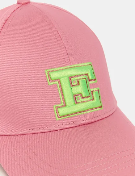 Pink embroidered baseball cap