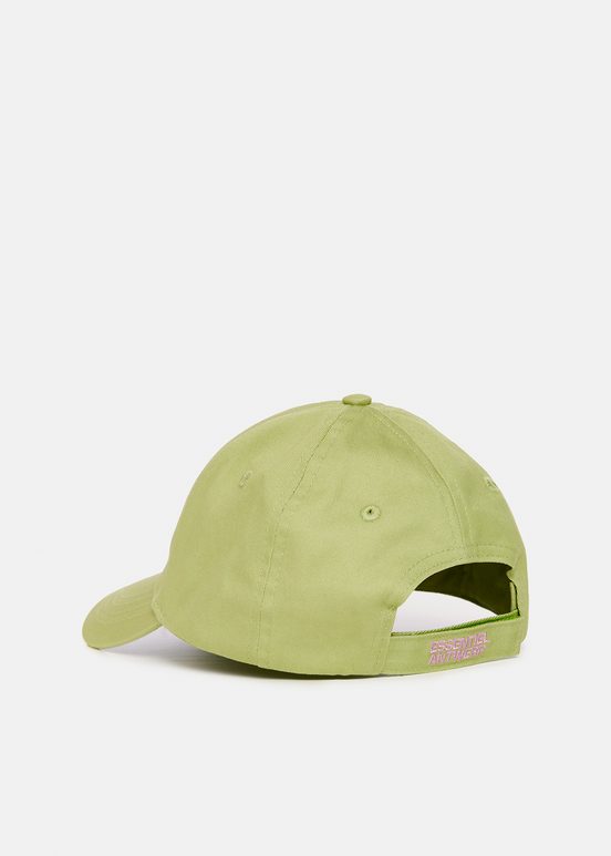 Casquette vert clair à broderie