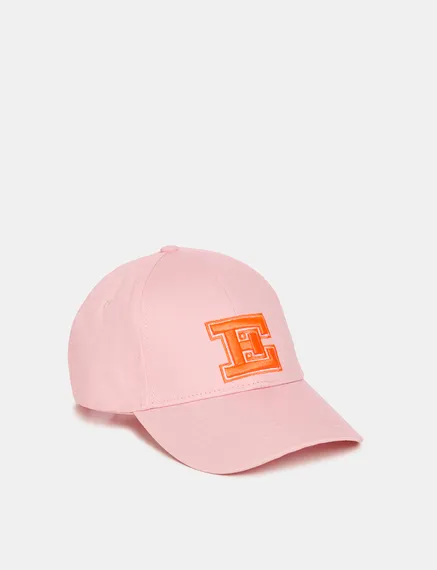 Light pink embroidered baseball cap