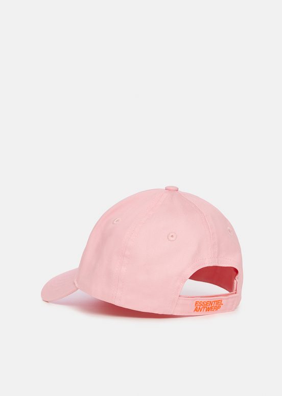 Casquette rose clair à broderie