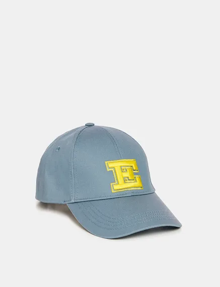 Blue embroidered baseball cap