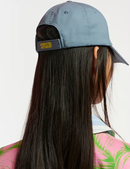 Blue embroidered baseball cap