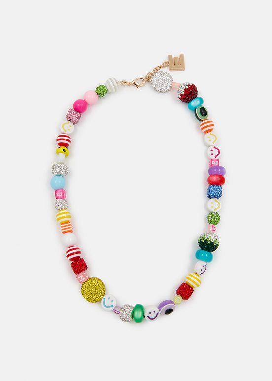 Collier de perles multicolores