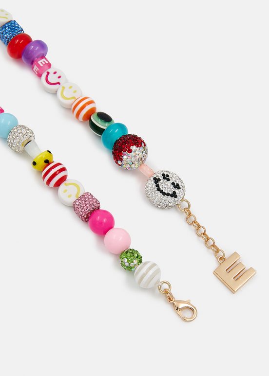 Collier de perles multicolores