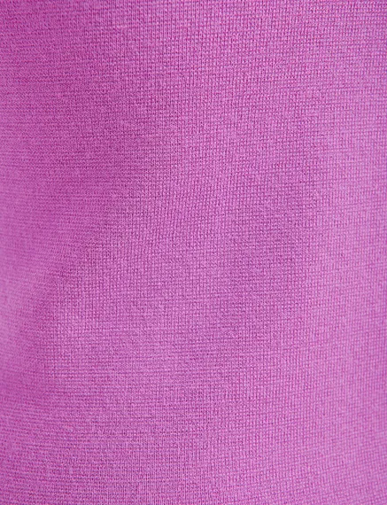 Pull violet à manches courtes