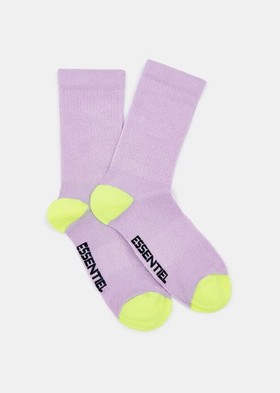 Lilac glitter socks