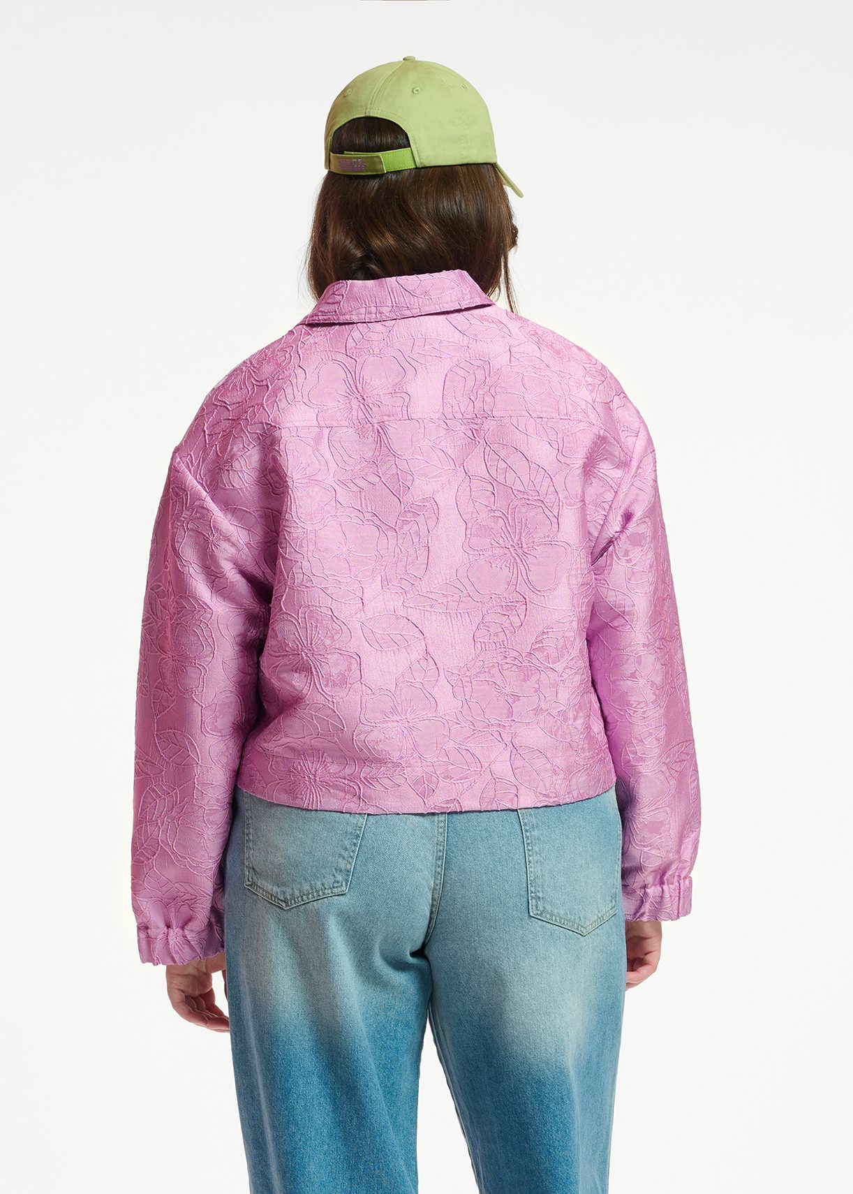 Lilac cropped clearance jacket