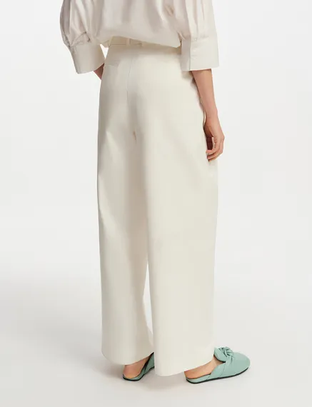 Off-white wide-leg pants