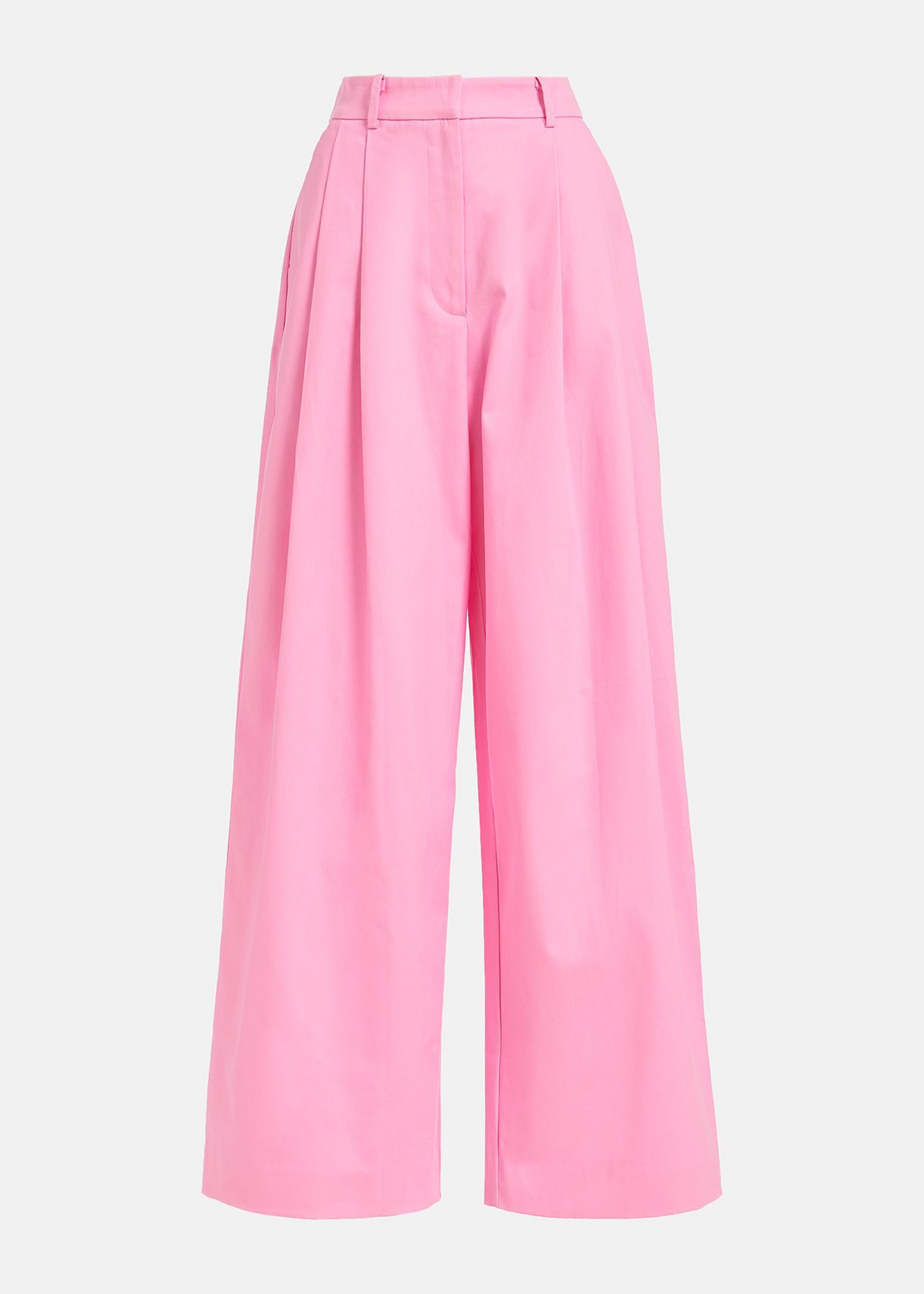 Roze broek met brede pijpen