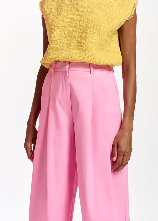 Pink wide-leg pants