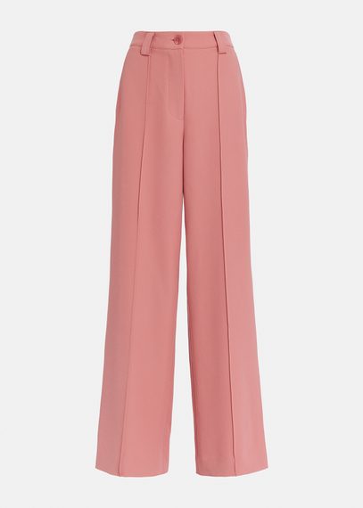 Vintage roze broek met rechte pijpen