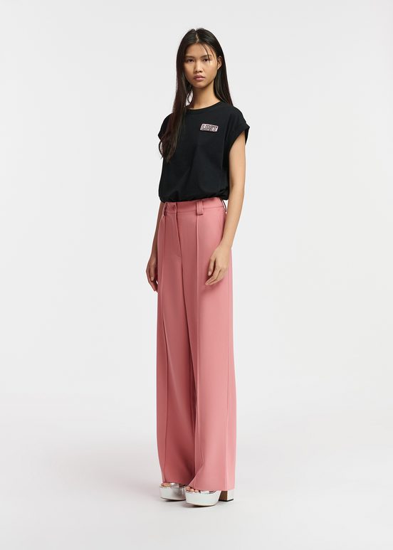 Vintage pink straight-leg pants