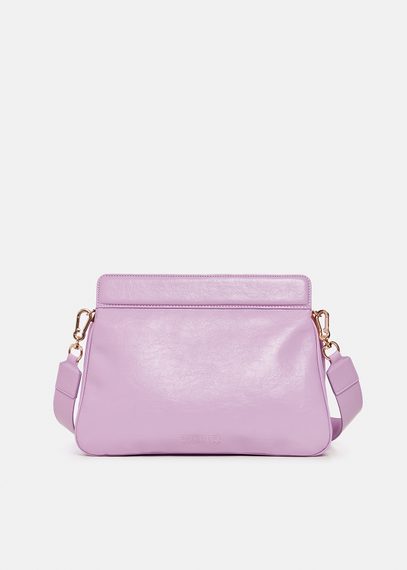 Sac à bandoulière en faux cuir lilas