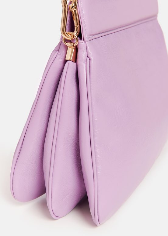 Sac à bandoulière en faux cuir lilas