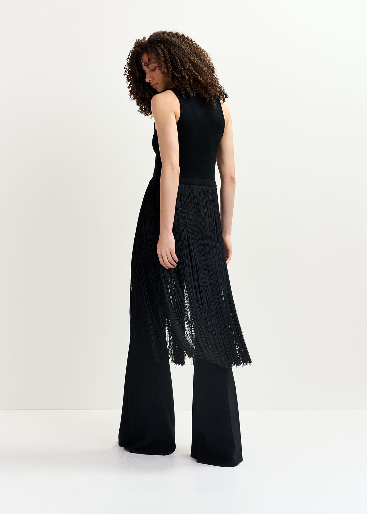 frangant tops 黒 ALLSAINTS Juliette Pintuck Ruffle Top Womens 00 Black Square Neck