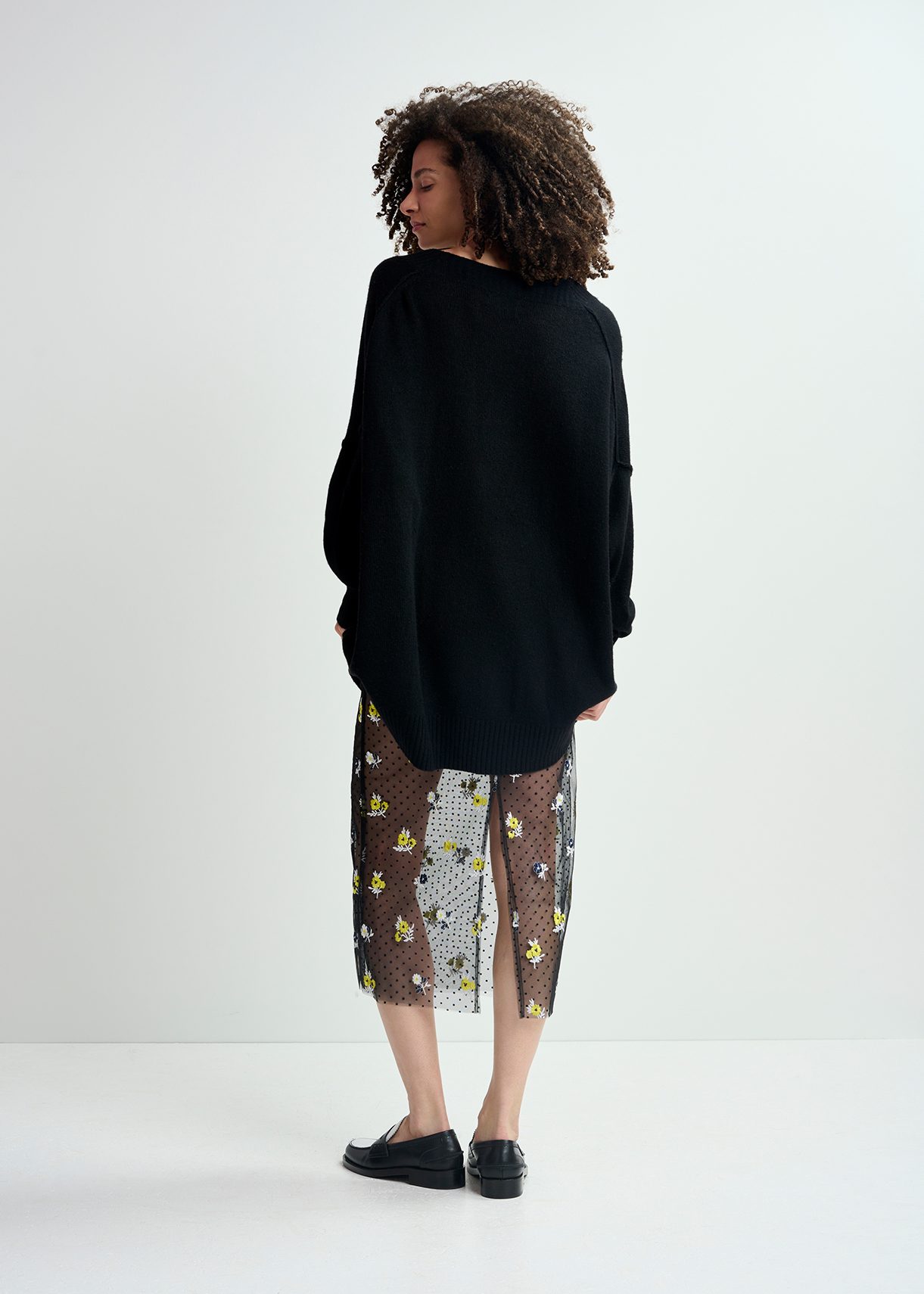 Pull shops oversize noir