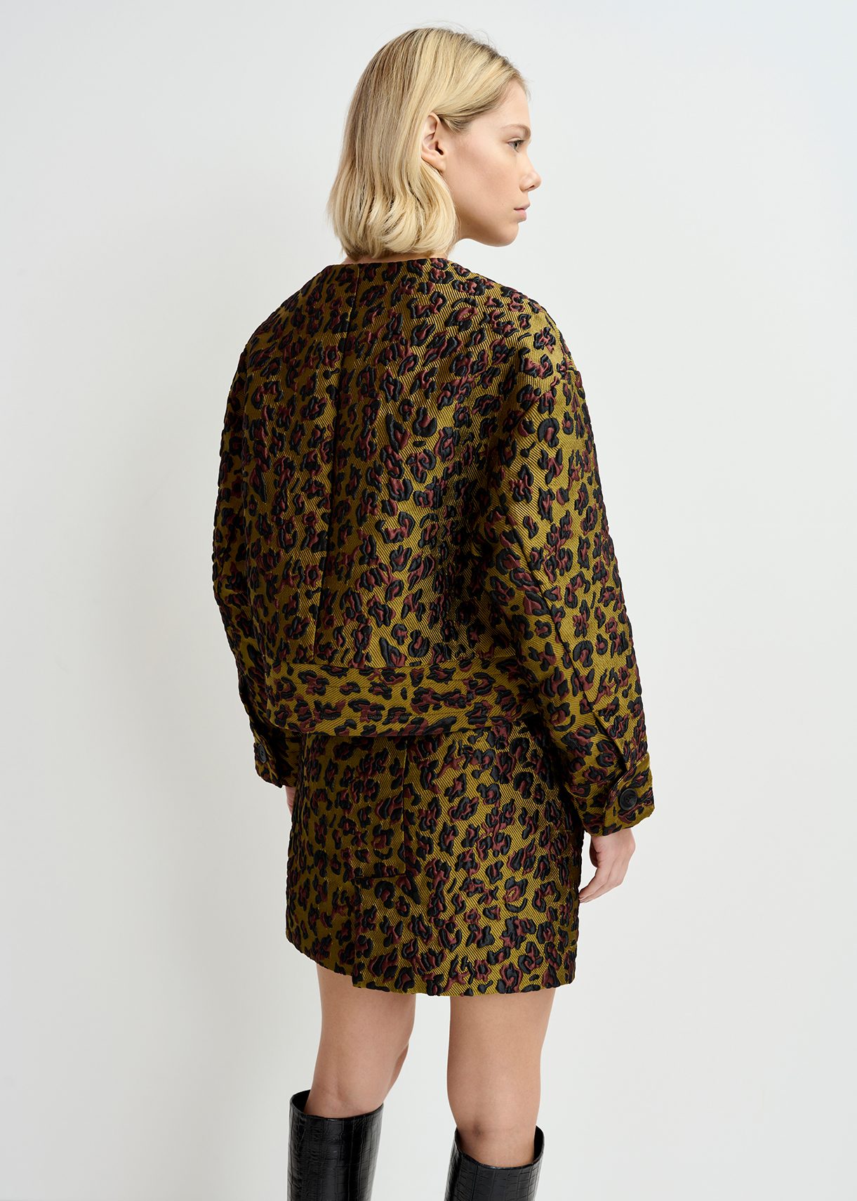 NEW Leopard Khaki Oversized 2024 Boyfriend Jacket