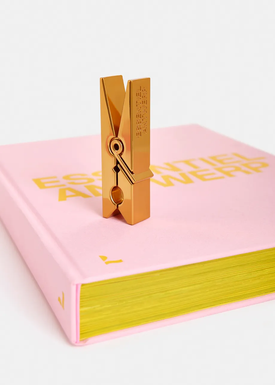 Roze en geel salontafelboek "25 Years" met exclusieve presse-papier