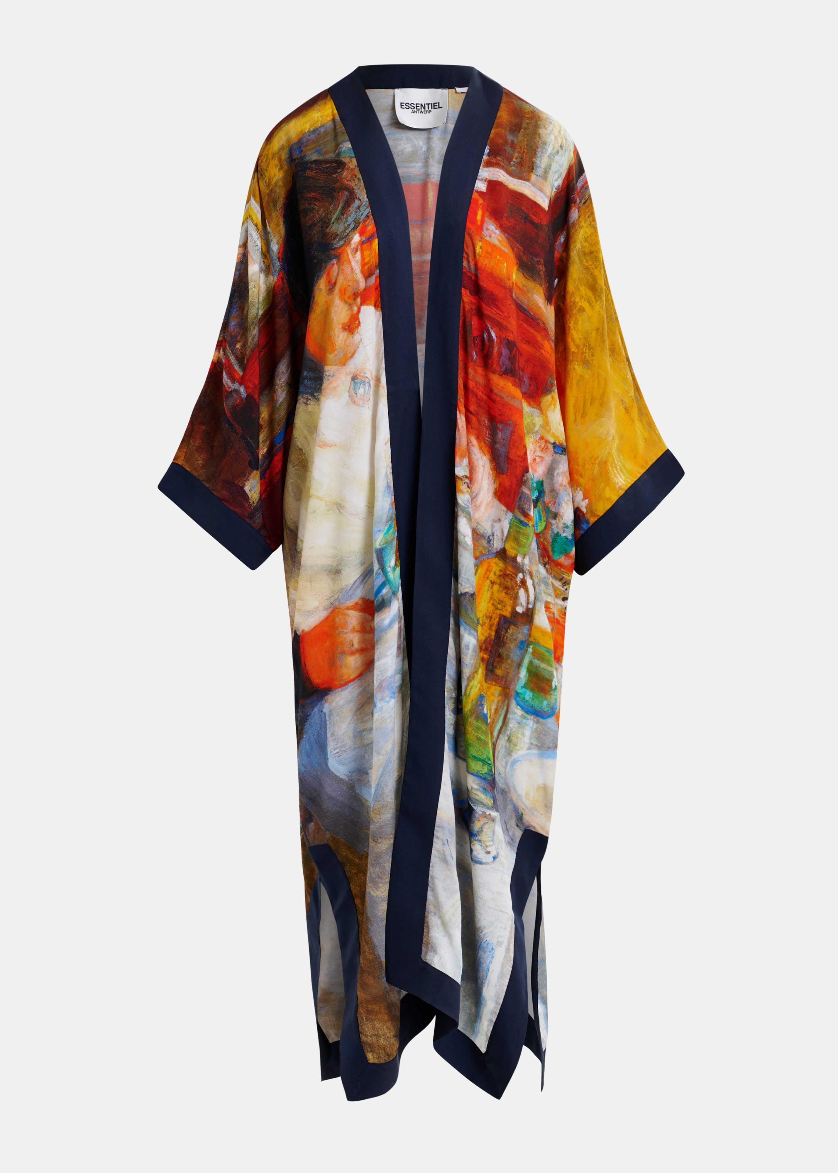 Multicolor 'The Oyster Eater' kimono - collaboration with KMSKA