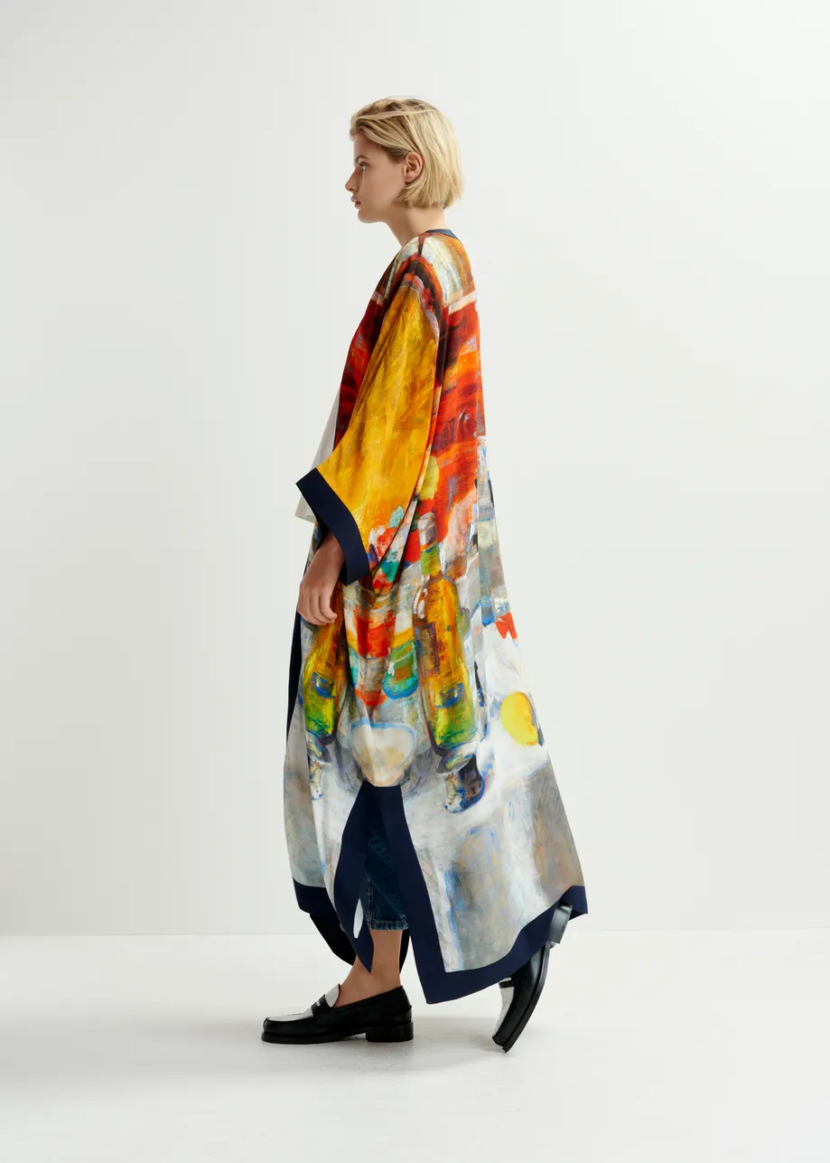 Kimono multicolore "The Oyster Eater" - in collaborazione con KMSKA