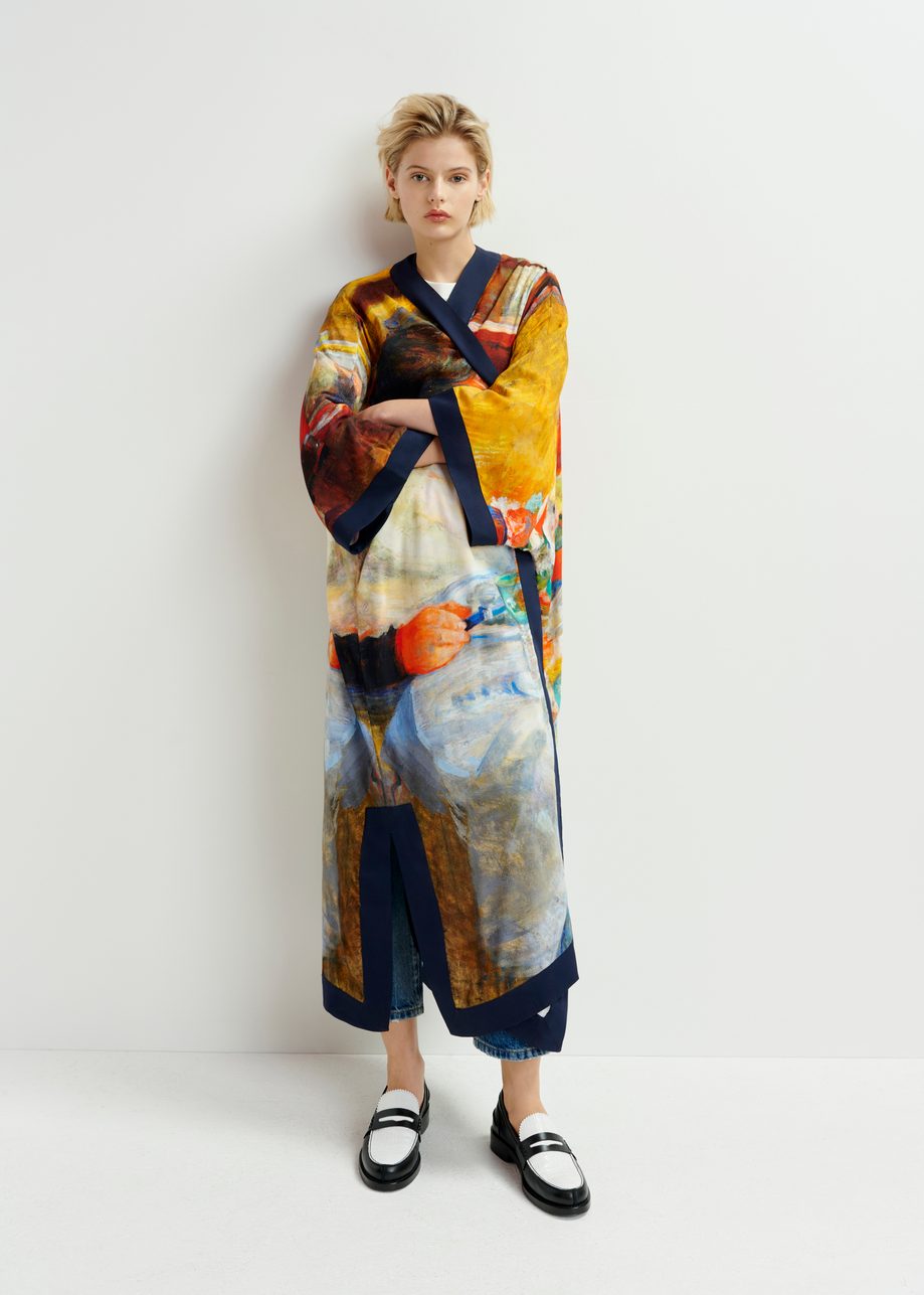 Kimono multicolore 'La mangeuse d'huîtres' - collaboration avec le KMSKA