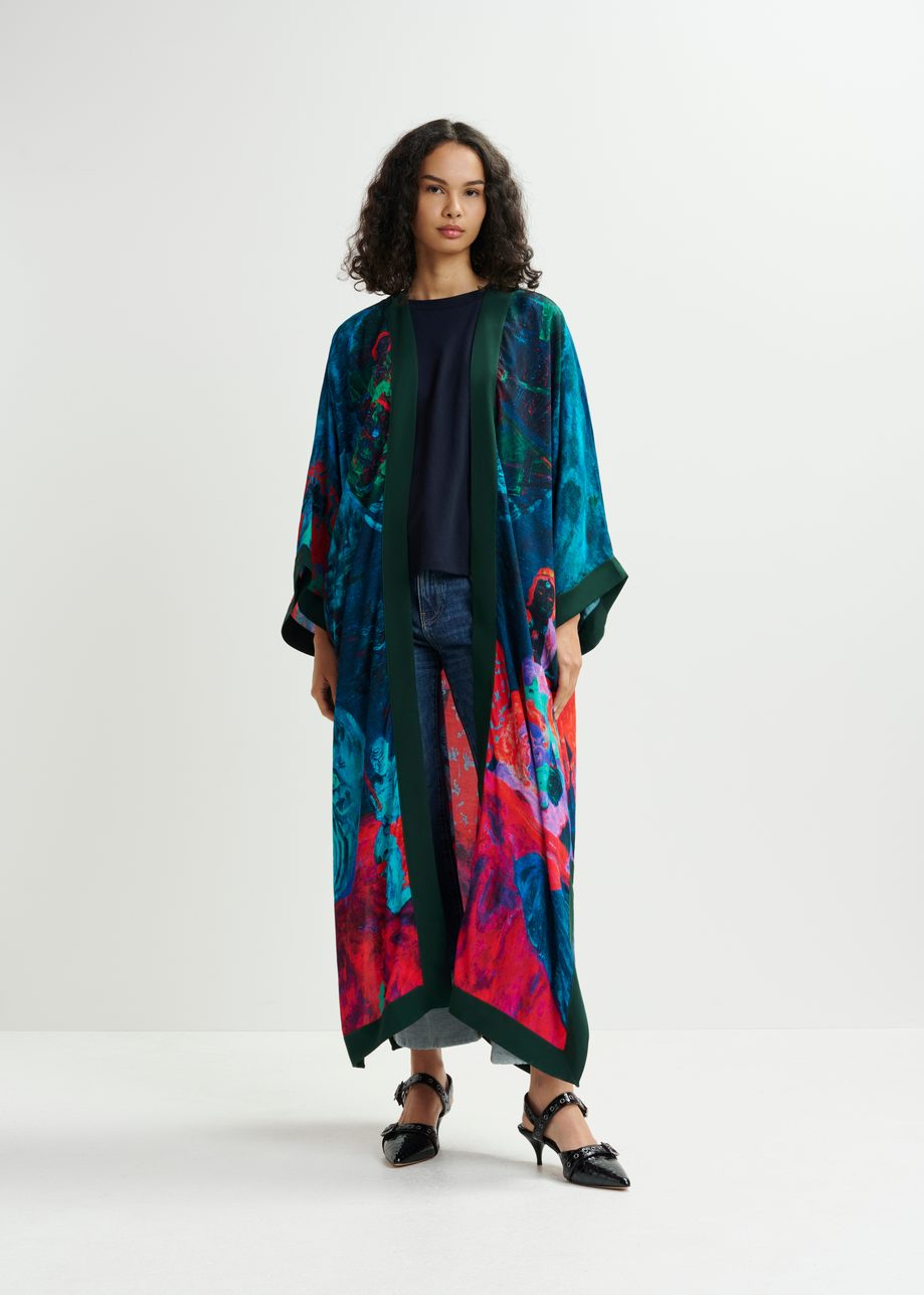 Multicolor kimono 'Still life with Chinoiseries' - collaboration with KMSKA