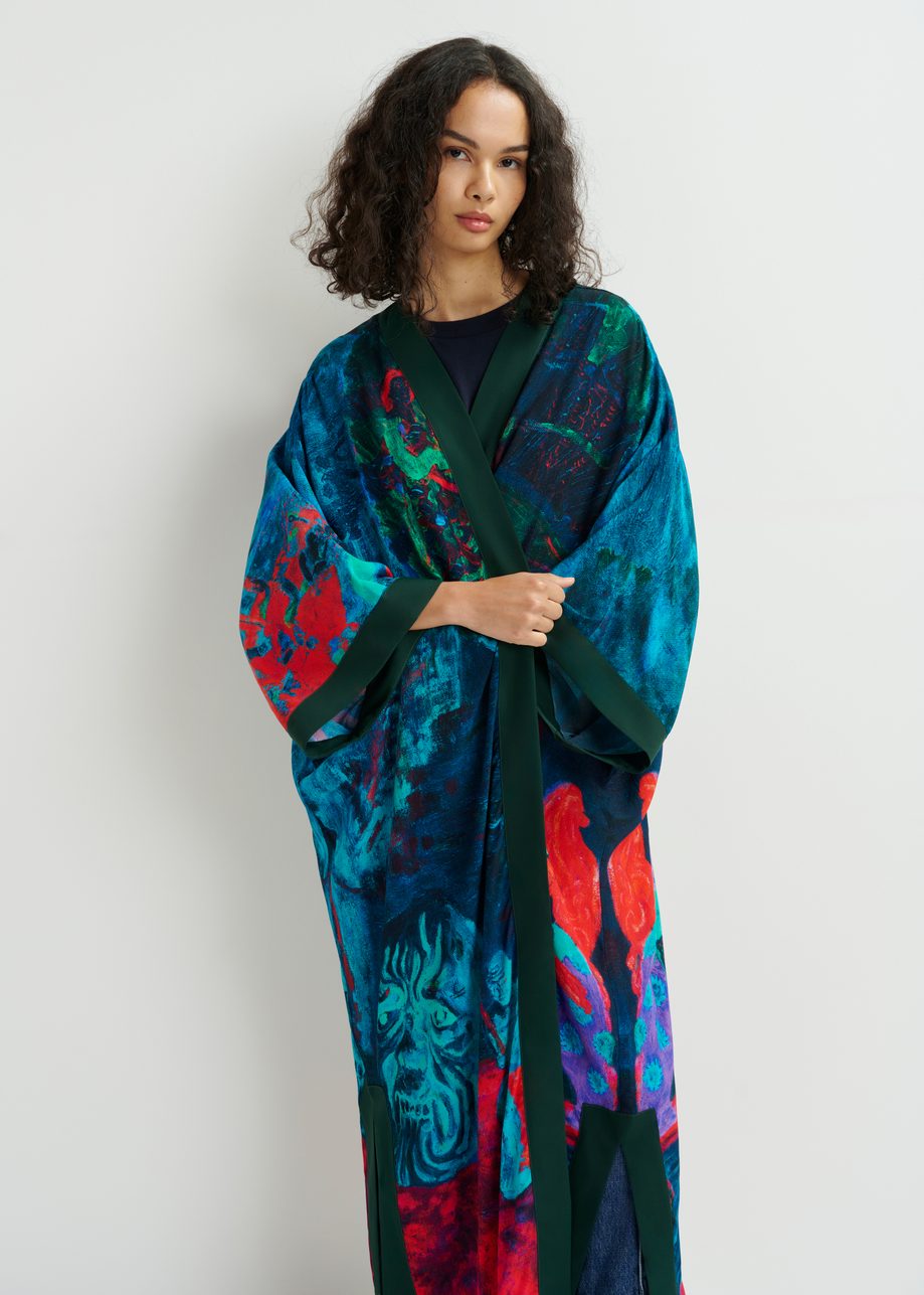 Kimono multicolore 'Nature morte aux chinoiseries' - collaboration avec le KMSKA