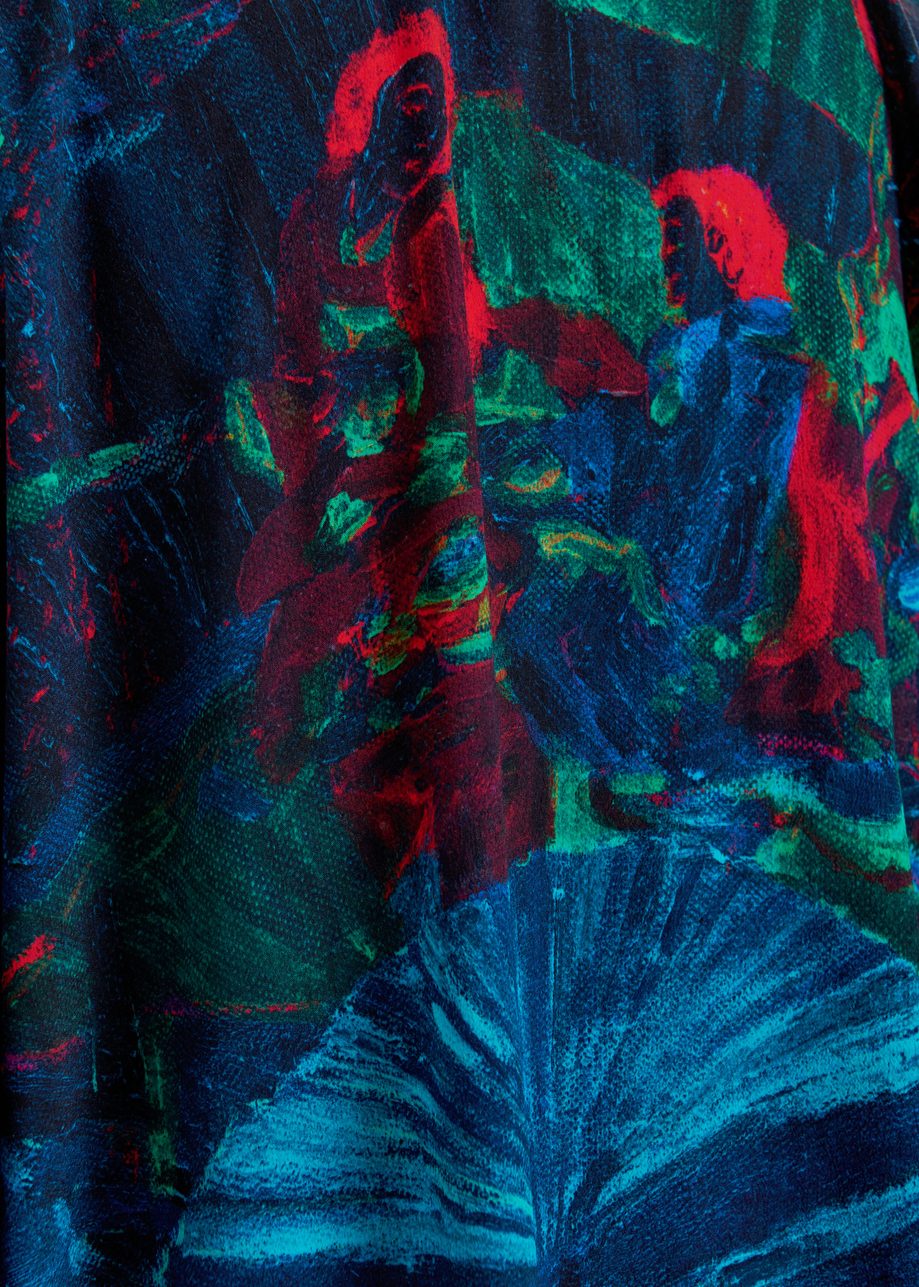 Kimono multicolore 'Nature morte aux chinoiseries' - collaboration avec le KMSKA