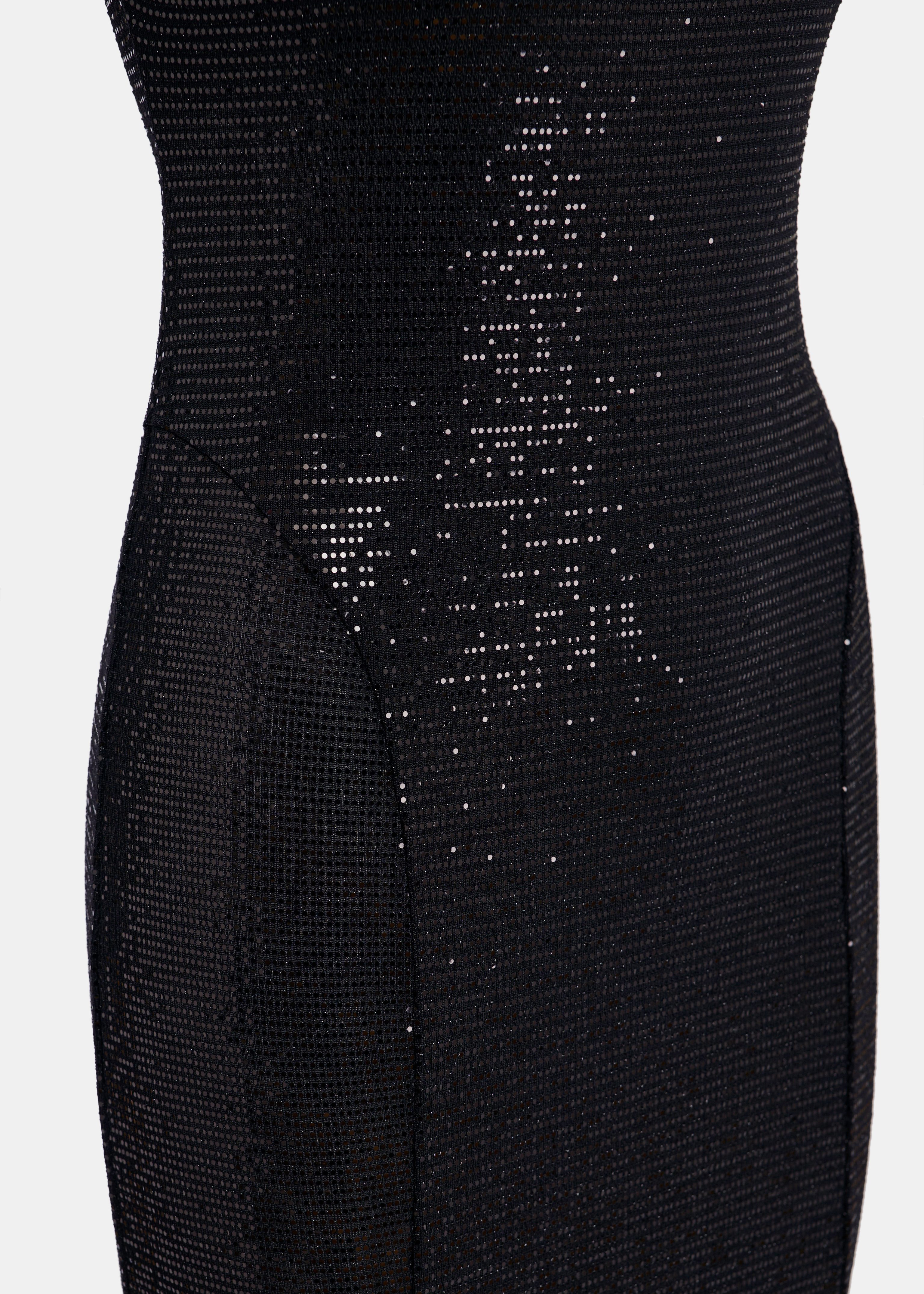 Black stretch-jersey maxi-length dress - 25 year exclusive