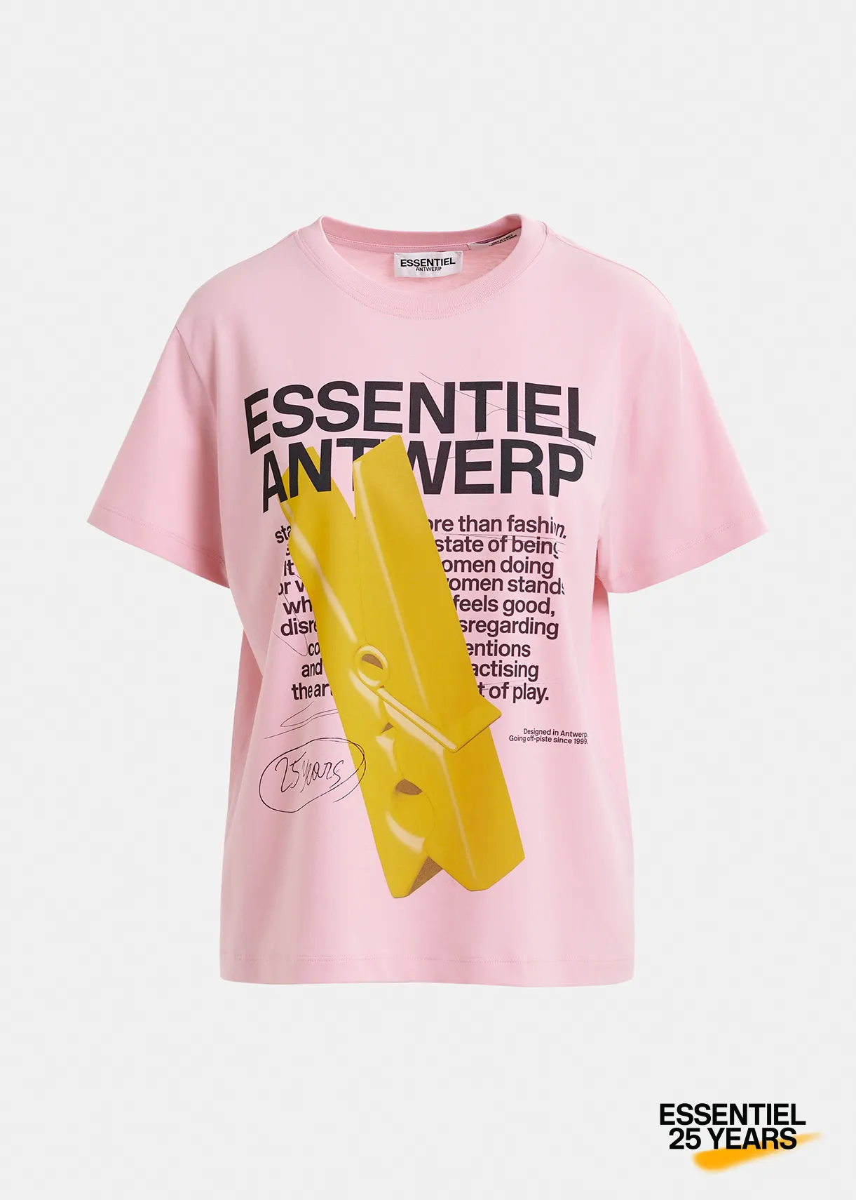 Pink, yellow and black 25 years t-shirt Online exclusive
