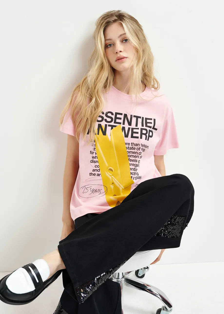 Pink, yellow and black 25 years t-shirt - Online exclusive