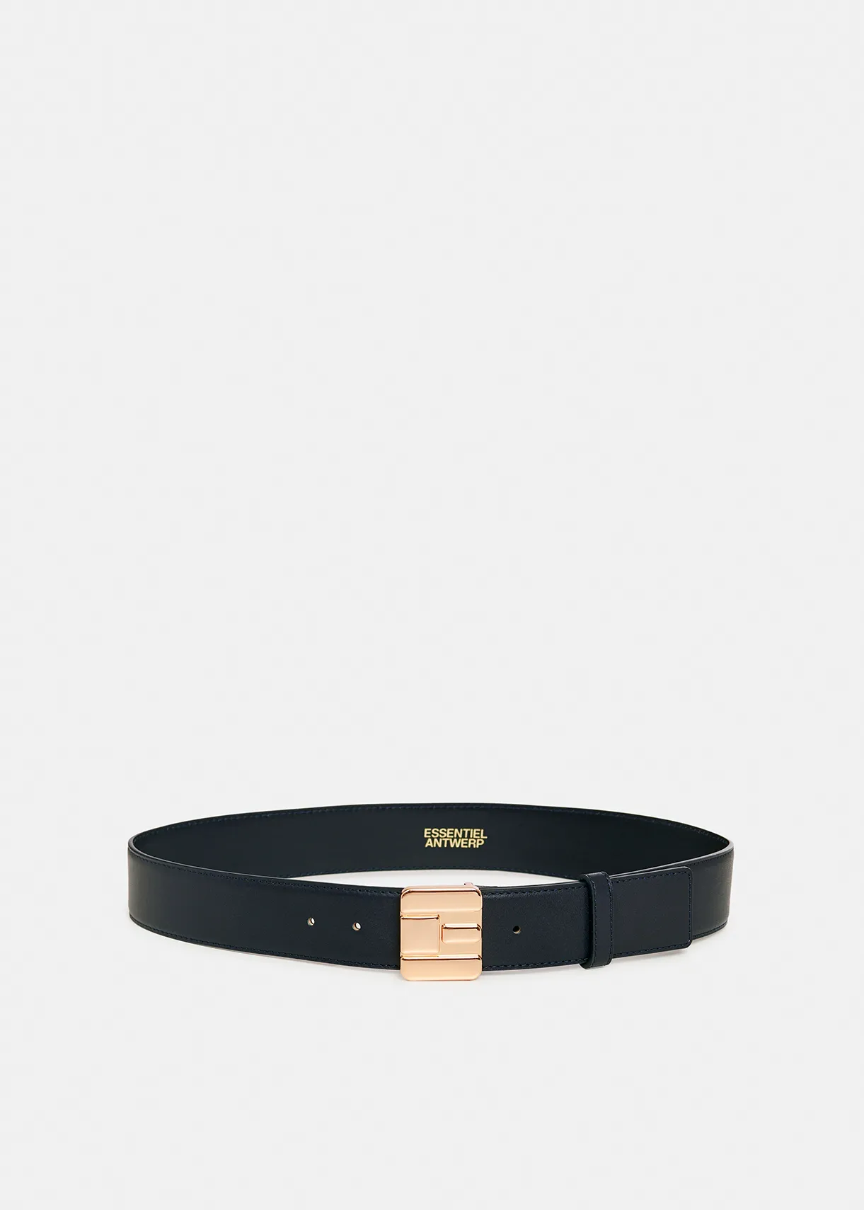 Ceinture Femme Stretch Haute Taille – Bleue Avec Boucle Dorée – Taille XS-S – Neuve