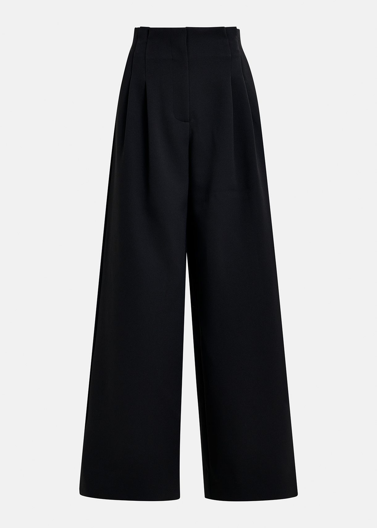 Black wide-leg pants