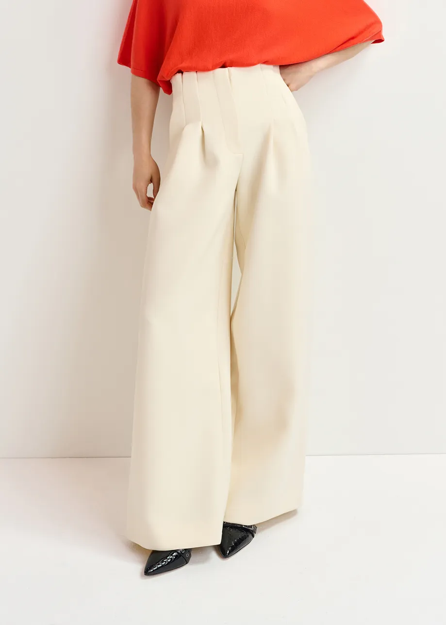 Off-white wide-leg pants