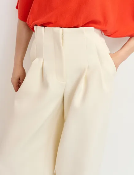 Off-white wide-leg pants