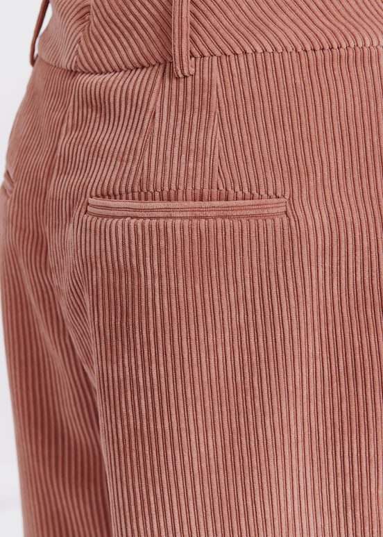 Vintage pink corduroy tapered-leg pants