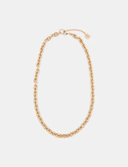 Gold-tone chain necklace