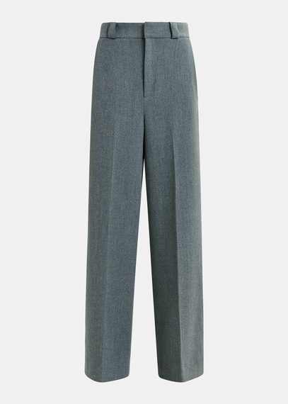 Pantalones estilo sastre, gris